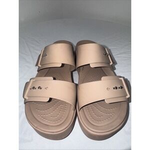 Crocs Women's LiteRide Heel Slide Sandals, Size 8w Platform Brooklyn Comfort